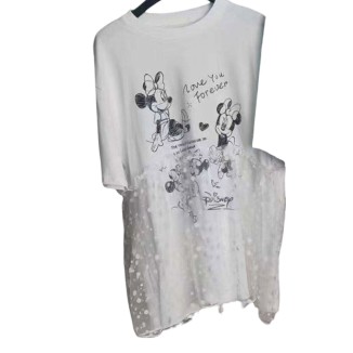 BLUSA BLANCA MICKEY ENCAJE