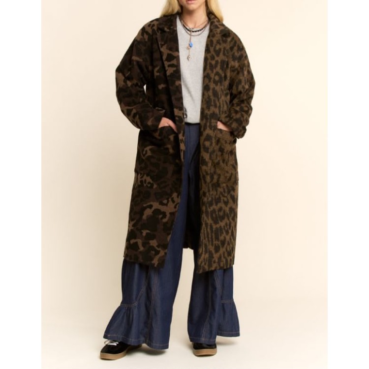 ABRIGO ANIMAL PRINT MIX MILITAR
