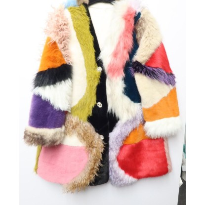 ABRIGO CORTO PELUCHE COLORES