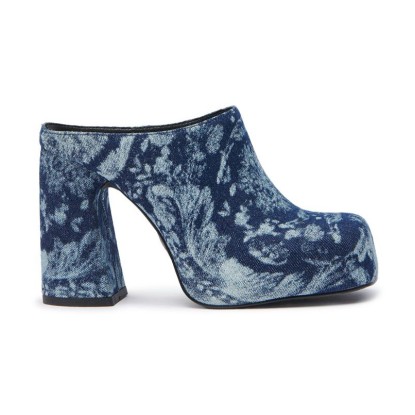 PLATAFORMAS DENIM FLORAL 