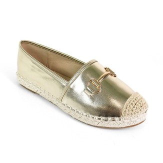 ALPARGATA DORADA LAZO