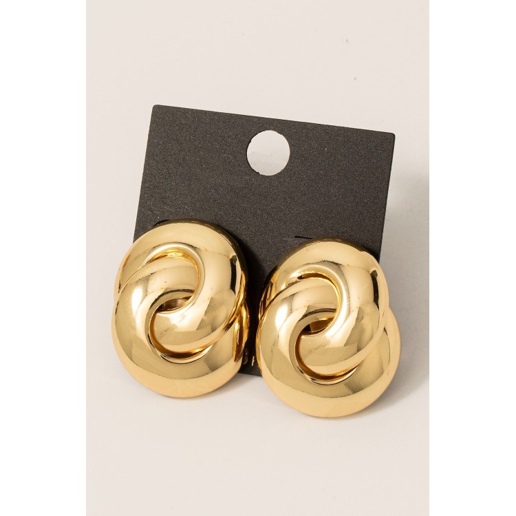 ARETE METALICO DORADO NUDO