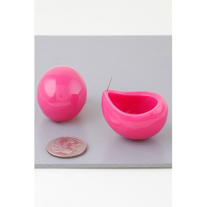 ARETES ACRILICO ROSA