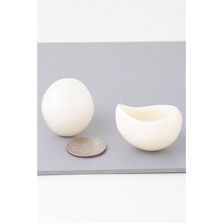 ARETES ACRILICO IVORY