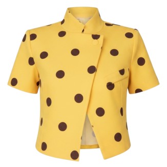 BLAZER AMARILLO POLKA CAFE