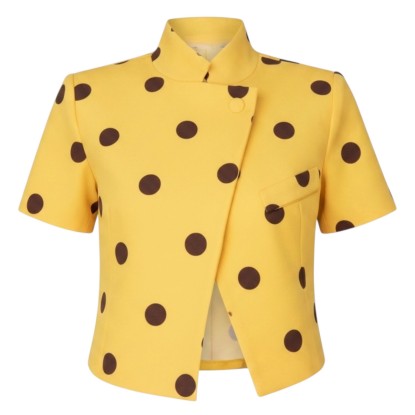 BLAZER AMARILLO POLKA CAFE