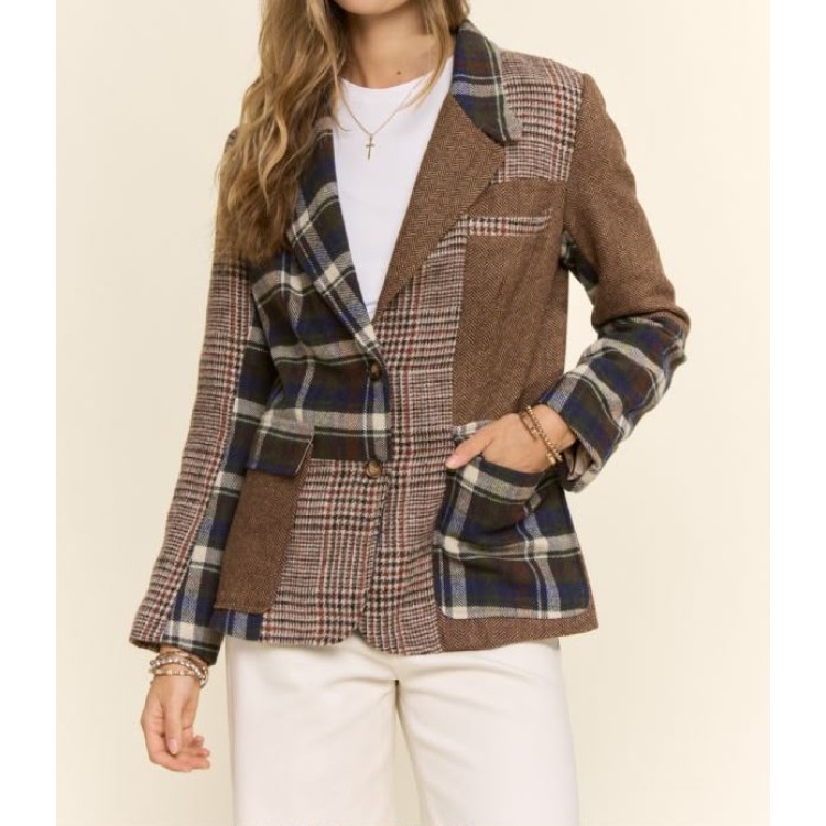 BLAZER TARTAN CAFE