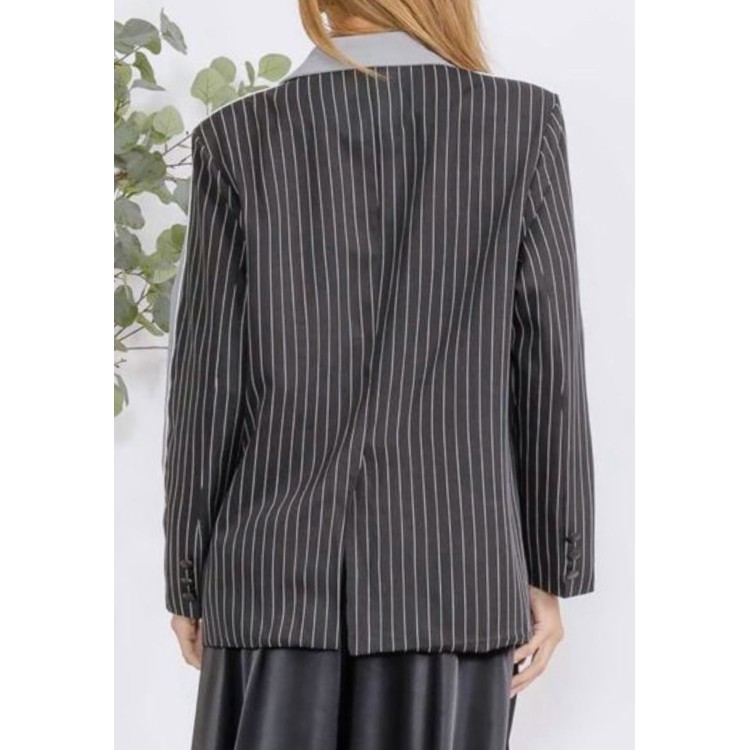 BLAZER BICOLOR GIS NGO/GRIS