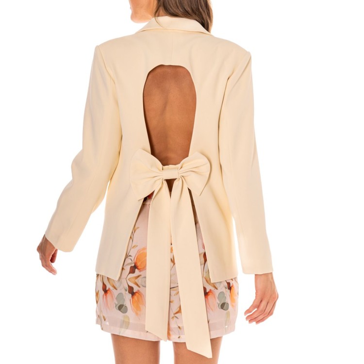 BLAZER AMARILLO MOÑO ESPALDA