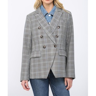 BLAZER GRIS TARTAN