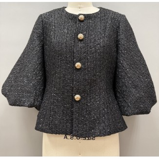 BLAZER NEGRO MANGA BOMBA