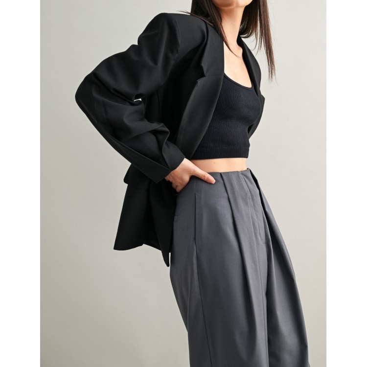 BLAZER OVER NEGRO LISO