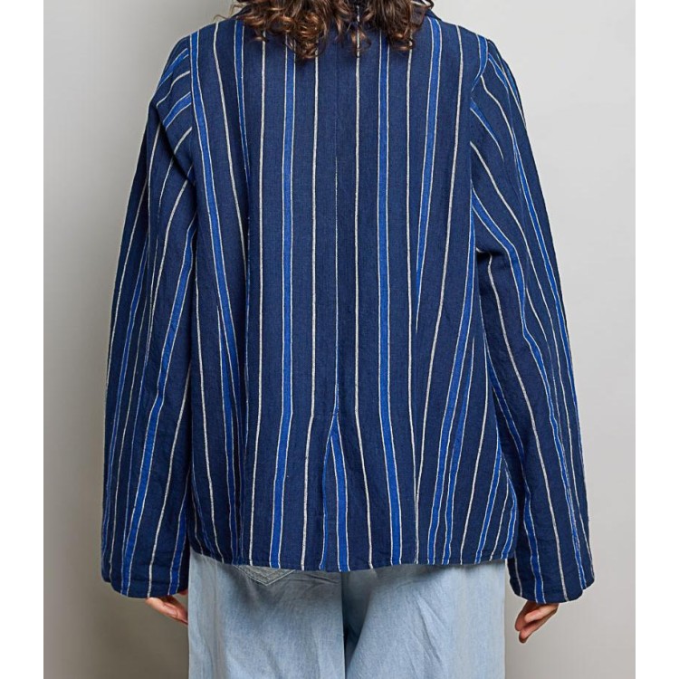 BLAZER AZUL NAVY LINEAS
