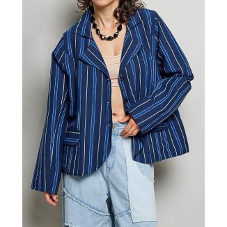 BLAZER AZUL NAVY LINEAS
