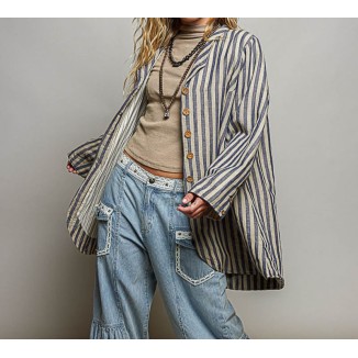 BLAZER RAYAS BLUE MULTI