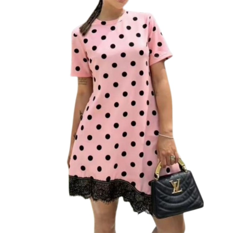 BLUSON ROSA POLKA