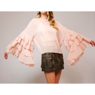 BLUSA BOHO MANGA OLANES