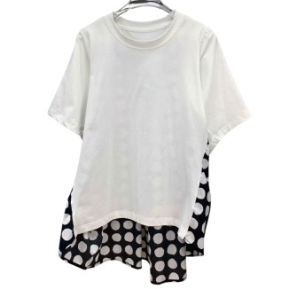 BLUSA BLANCA CAUDA POLKA NEGRA