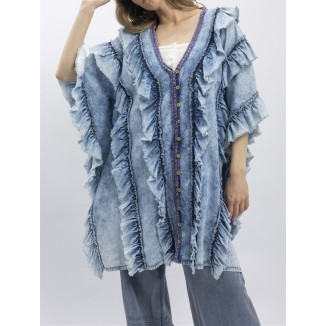 BLUSON RUFFLES DENIM