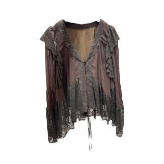 BLUSA MANGA LARGA MAXI CAFE