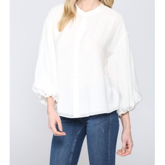 BLUSA BLANCA BOMBACHA