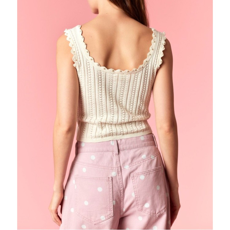 BLUSA IVORY DE PUNTO