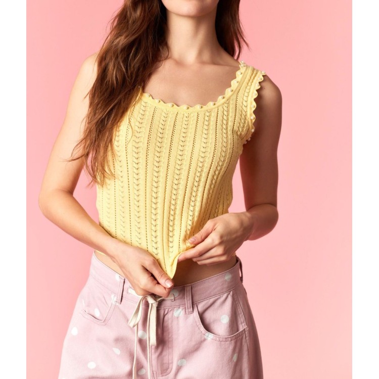 BLUSA AMARILLA DE PUNTO