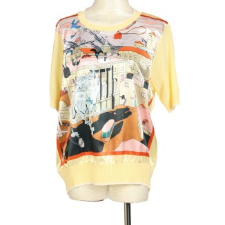 BLUSA AMARILLA PRINT SEDA