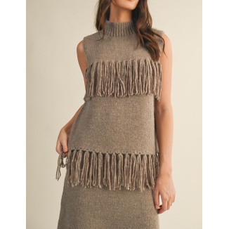 BLUSA FLECOS PUNTO MOKA