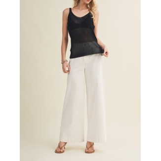 BLUSA DE PUNTO SOLIDA NEGRA