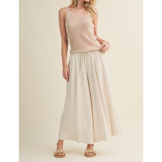 BLUSA DE PUNTO SOLIDA TAUPE