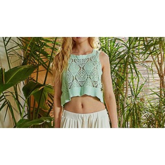 BLUSA TEJIDA MENTA