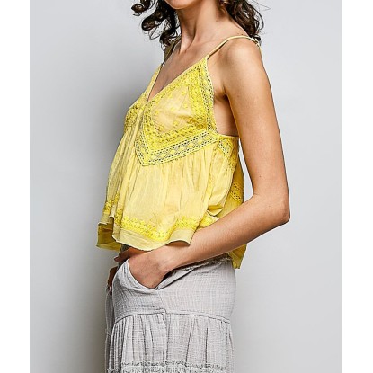 BLUSA LIMON TIRANTES VOLUMEN