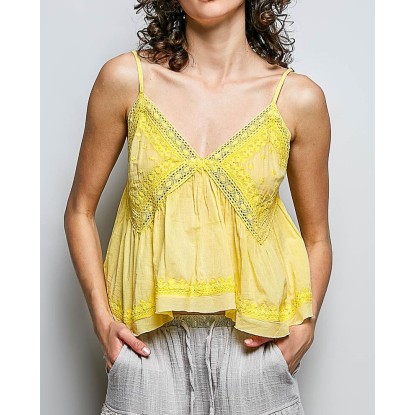 BLUSA LIMON TIRANTES VOLUMEN