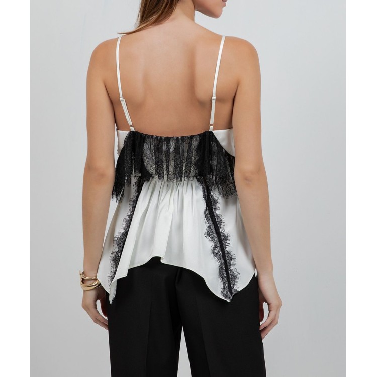 BLUSA BLANCA TIRAS LENCERA