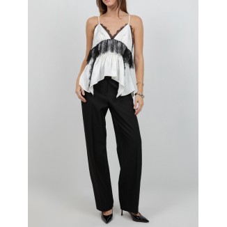 BLUSA BLANCA TIRAS LENCERA