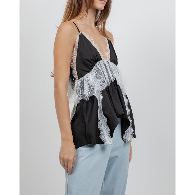 BLUSA NEG TIRAS LENCERA