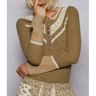 BLUSA MANGA LARGA OLIVO