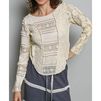 BLUSA MANGA CROCHETNATURAL