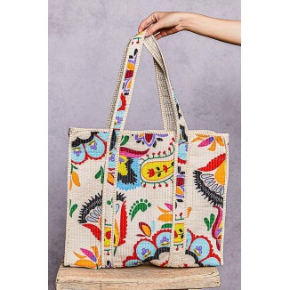 BOLSA CREMA MULTI TROPICAL