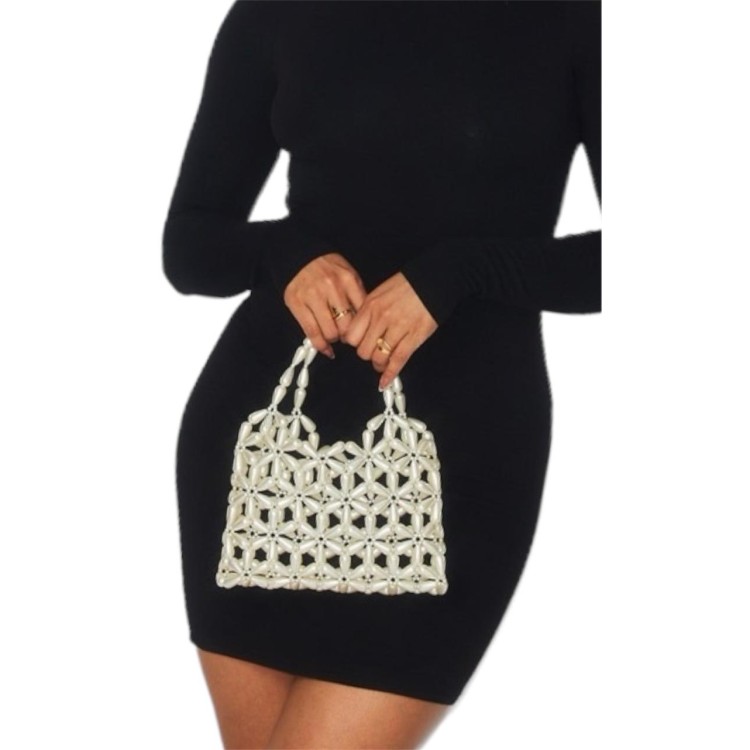 BOLSA DE MANO PERLAS 