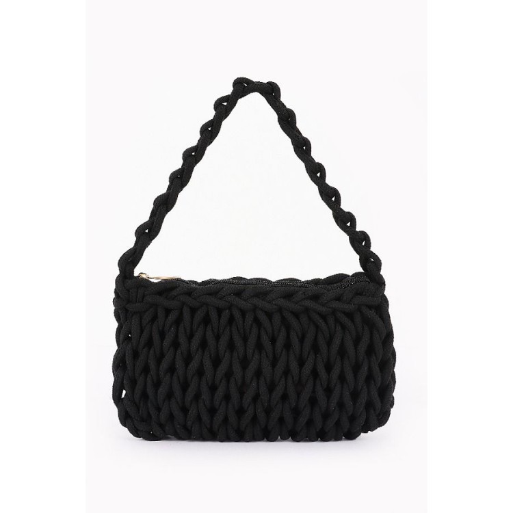 BOLSA TEJIDA NEGRA