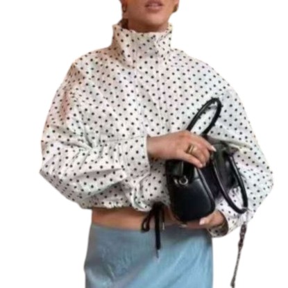 BOMBER BLANCA POLKA DOTS
