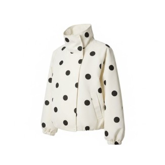 BOMBER BEIGE POLKA