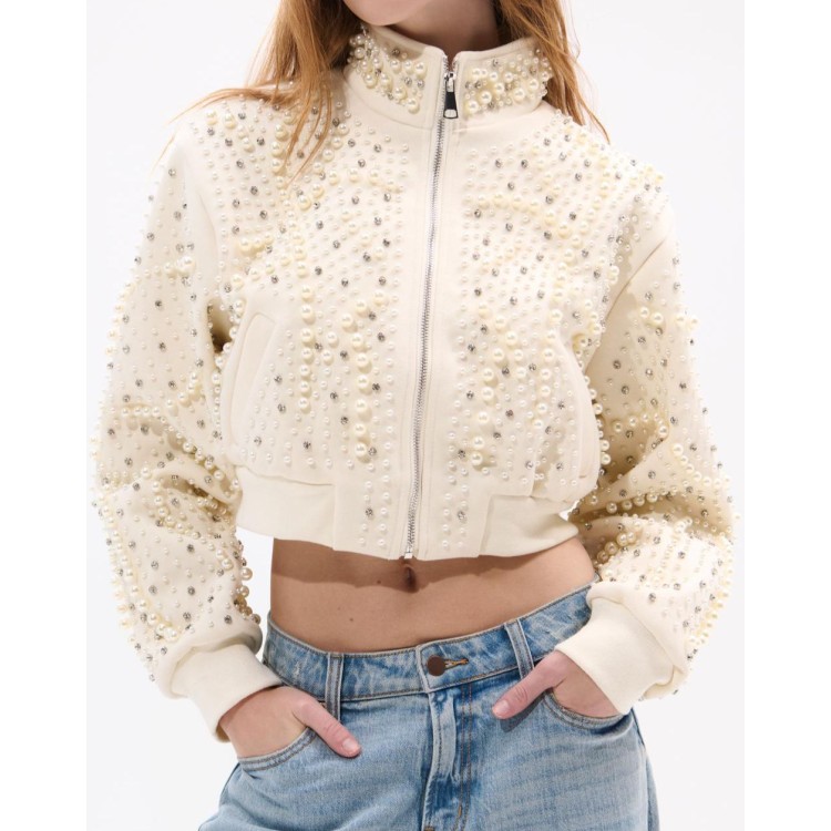 BOMBER JACKET PERLAS BEIGE