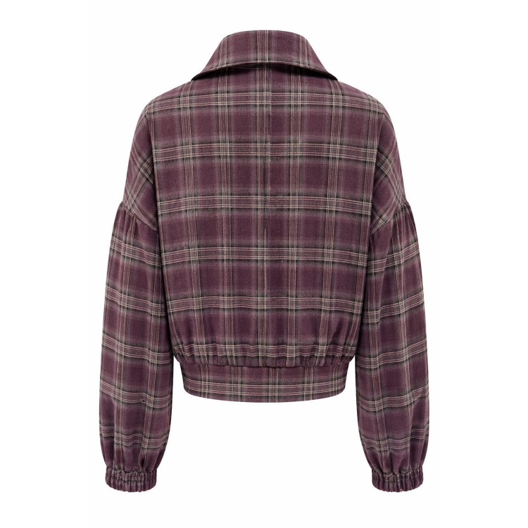 BOMBER VINO TARTAN