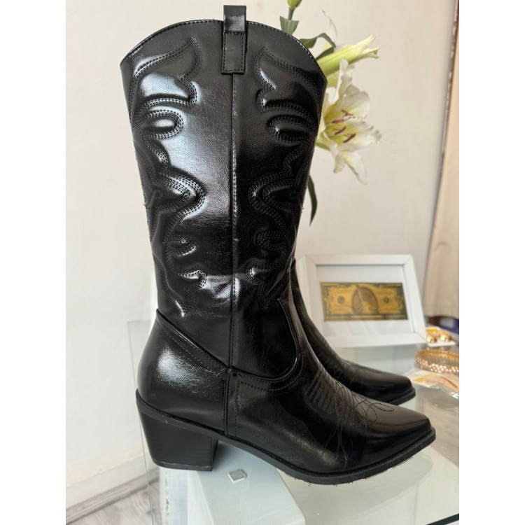 BOTA VAQUERA NEGRA 
