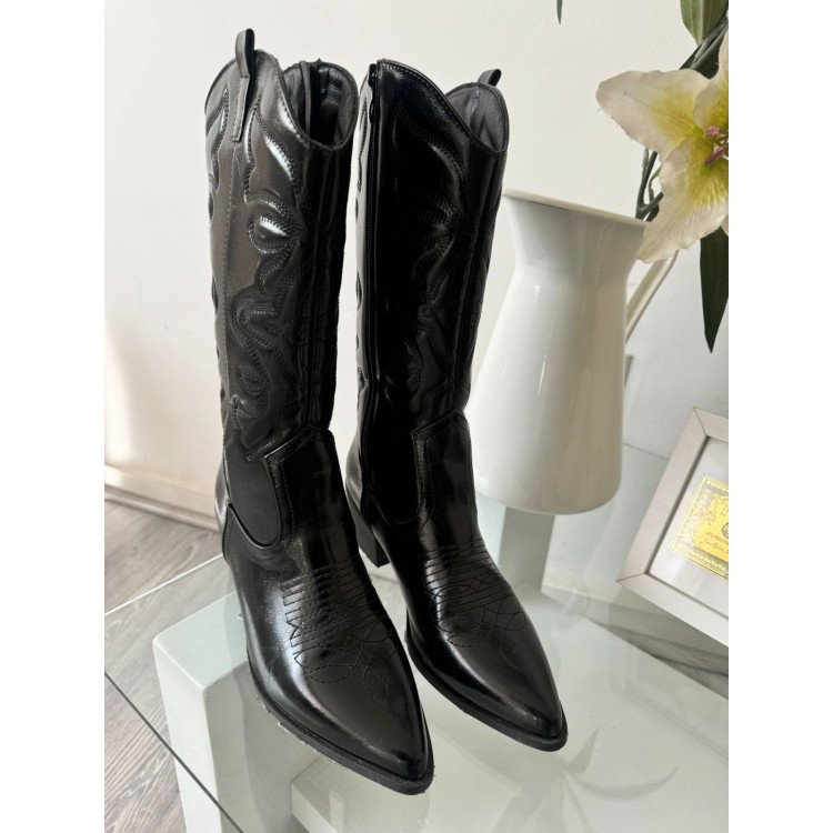 BOTA VAQUERA NEGRA 