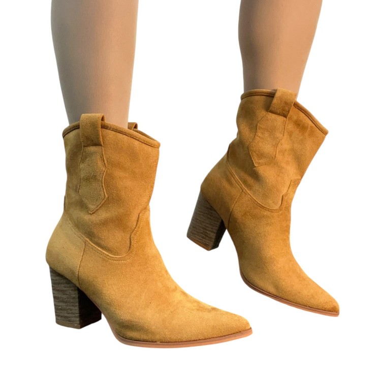 BOTIN GAMUZA CAMEL 
