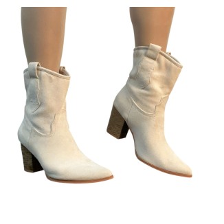 BOTIN GAMUZA NUDE 